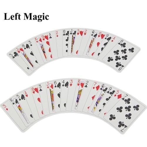 Poker Shift Magic Tricks Playing Cards Change Positions Magic Props Close Up Street Stage Magic Accessary Mentalism Magician