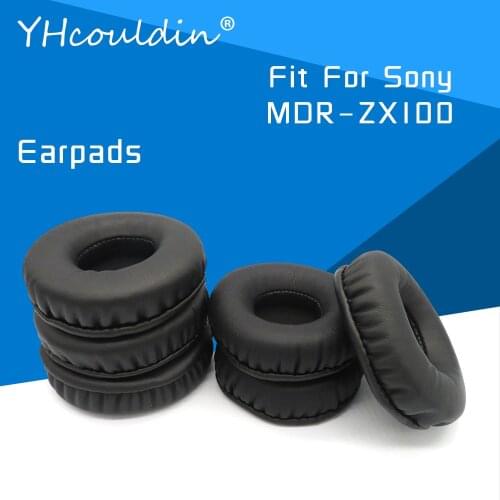 YHcouldin Earpads For Sony MDR-ZX100 MDR ZX100 Headphone Accessaries Replacement Wrinkled Leather Soft Material