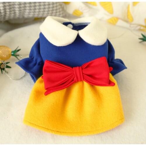 Winter Princess Dog Dresses for Dogs Sweet Bow Cat Puppy Dog Dress Shih Tzu Maltese Skirt Pet Clothes Clothing vestidos de perro