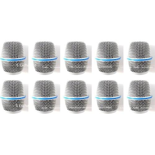 10pc Professional Replacement Ball Head Mesh Microphone Grille Fits For Shure beta87a beta 87