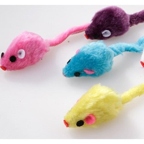 25 Pcs Cat Toys False Mouse Pet Cat Kitten Funny Playing Plush Mouse Toys