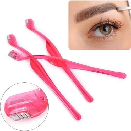 3PC Pro Eyebrow Brow Razor 14.5cm long Eyebrow Trimmer Shaper Shaver Face Hair Remover Set for Eyebrow Trimmer