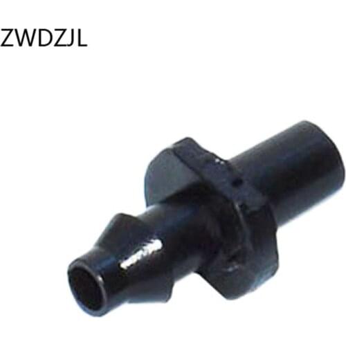 Garden irrigation Barbed 1/4" connector 6mm garden hose nozzle connector 4/7mm hose Irrigation System Adapter 60pcs