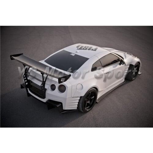 Car Accessories Carbon Fiber BSP Style Rear Wing with Full set Bracket Fit For 2008-2013 R35 GTR Trunk Spoiler
