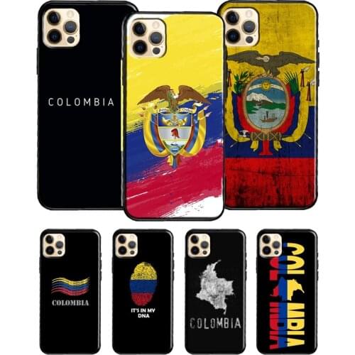 Colombia Flag Phone Case For iPhone 11 Pro Max 12 Mini X XR XS Max 6S 7 8 Plus SE 2020 Soft TPU Cover