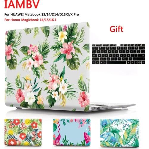 Tropical plants Case For huawei Matebook Mate 13 14 Mate book X pro,Cases for Mate book D14 D15 X 2020 MagicBook14 15 16.1+gift
