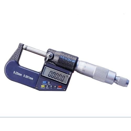 0.001mm Electronic Outside Micrometer 0-25-50-100mm Digital Micrometer Caliper Gauge Meter Tester Carbide Tip Measure Tools