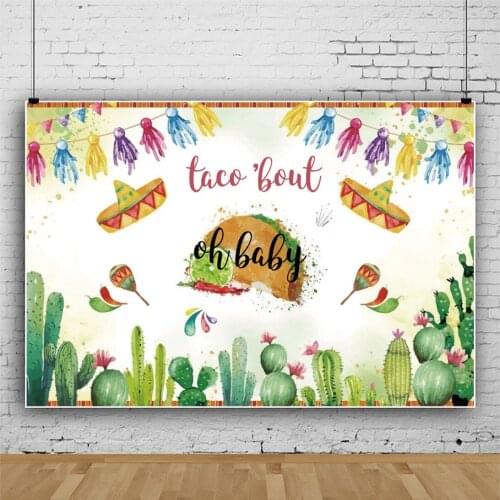 Color Cactus Plant Printing Party Photography Background Photo Booth Studio Decor
