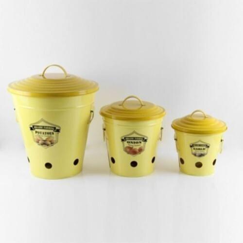 Galeria Metal 3'lü Potato Onion Garlic Crisper