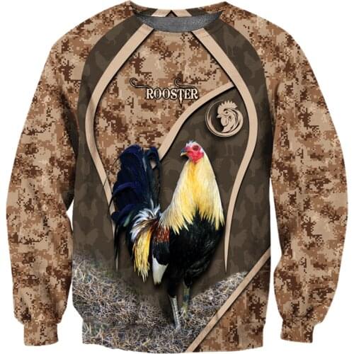 Farm Rooster Pattern 3D All Over Printed Autumn Men Hoodies Unisex Casual Pullover Sweatshirts Streetwear sudadera hombre DW0580