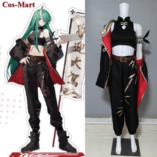 Game Arknights Hoshiguma Cosplay Costume RHODES ISLAND Handsome Combat Uniform Activity Party Role Play Clothing Custom-Make Any