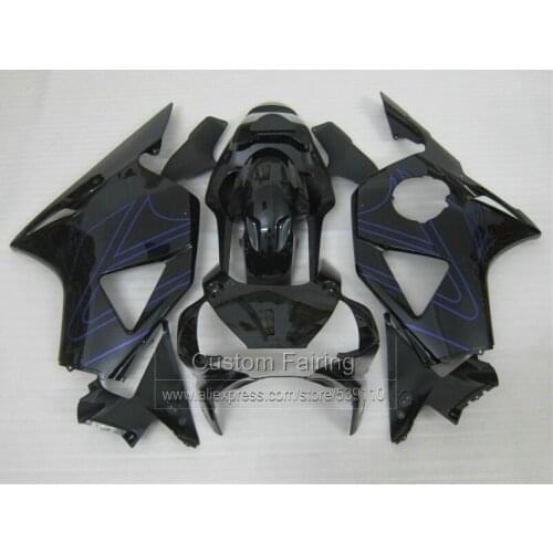 High quality motorcycle fairing kit for Honda CBR954RR 02 03 black blue fairings set CBR954RR 2002 2003 BM26
