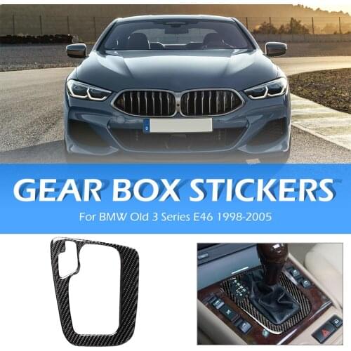 Sticker Cover Trim Car Styling Accessory Carbon Fiber Car Gear Shift Box Panel Cover Auto Shift Lever Frame Decal Trim
