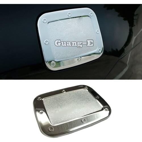 For Toyota Highlander 2015 2016 2017 Car Body Gas/Fuel/Oil Tank Cover Cap Sticker ABS Chrome Auto Frame Lamp Decoration 1pcs