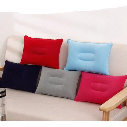 Folding Air Inflatable Travel Pillow Camping Sleeping Bag Lunch Break Cushion Fold Portable Outdoor Pillows