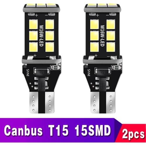 2x T15 T16 LED Canbus 921 W16W Bulb Car Backup Reverse Lights for Hyundai Tucson 2017 Creta Kona IX35 Solaris Accent I30 Elantra