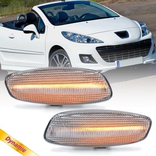 LED Front Under Mirror Side Marker Light Turn Signal Indicator Lamp For Peugeot 207 308 3008 5008 RCZ Citroen C3 C4 C5 DS3 DS4
