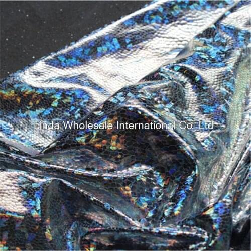 Mirage laser Imitation leather thin cloth,Designer background fabric,sewing accessories