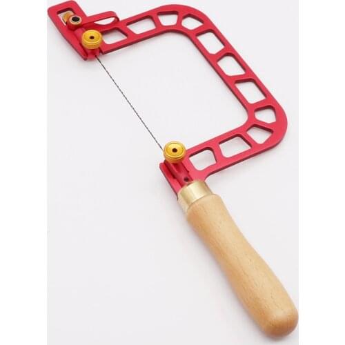 U-Shaped Hand Saw with Lever Tension Saw Hand Tool Spiral Saw Blade for Jewelry Tool Woodworking Tool