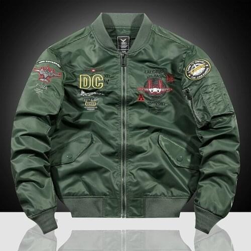 Air Force Ma1 Bomber Jacket Mens Spring and Autumn New Aircraft Embroidery Baseball Uniform Large Size Jacket Tooling Jacket
