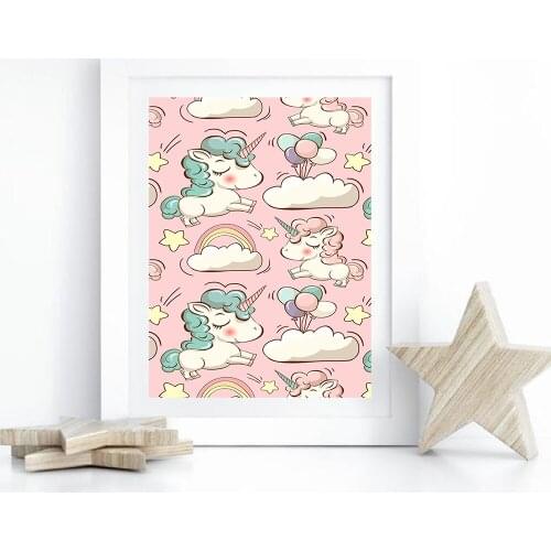 Funny unicorn Nordic Posters And Prints Wall Art Canvas Painting Home Boys Room Poster Decoration