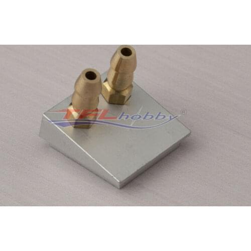 1pc aluminum dual water pick up flush bottom water mouth for rc boat