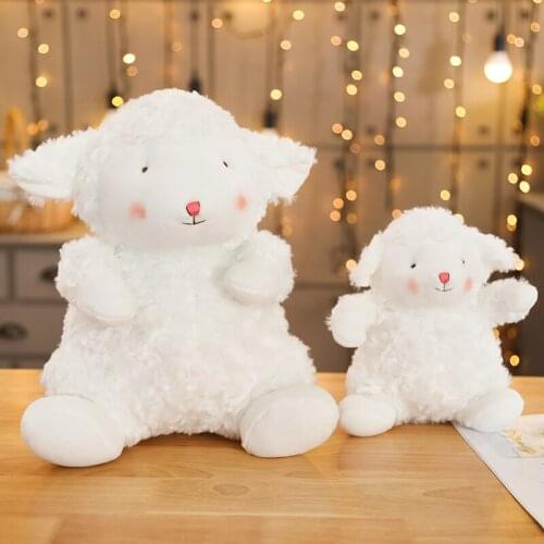1PC 20/30cm Cute Plush Fat Sheep Doll Soft Toys Stuffed Animal White Sheep Dolls Valentines Day Gifts Toys for Children