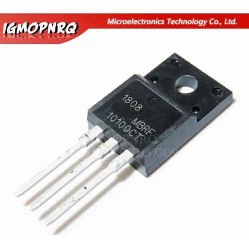 10pcs MBRF10100CT 10100CT MBRF10100 Schottky & Rectifiers 10 Amp 100 Volt Dual TO-220F new original