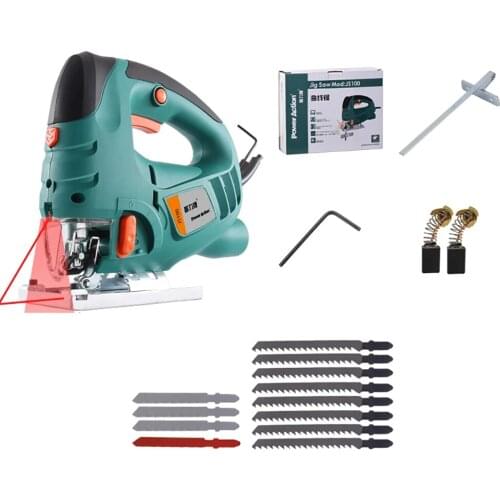 220V Electric Jig Saw Household Multifunctional Electric Saw Woodworking Cutting Machine With Laser Guidance 800W