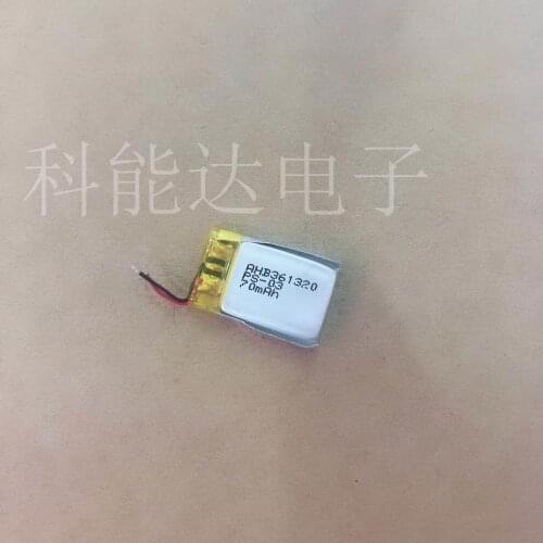 3.7V polymer lithium battery 361320 90mAh smart Bracelet Watch Bluetooth camera toy