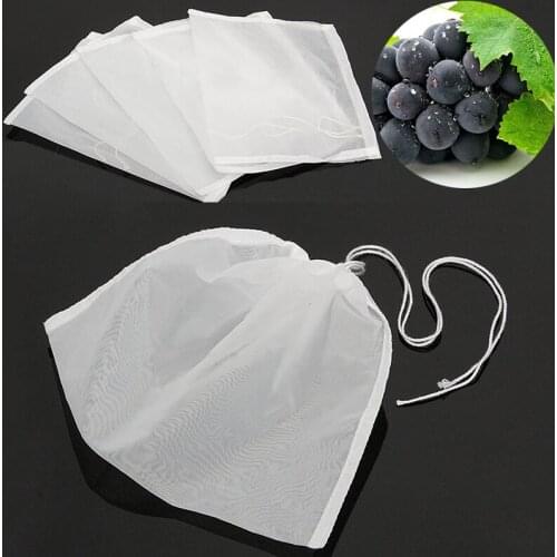 5Pcs/set Mesh Nylon Boiling Strainier Heat-Seal Residue Separation Filter Bag