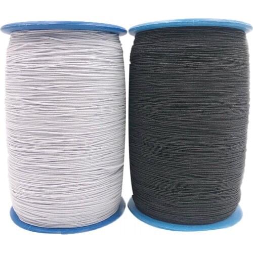 60% Dropshipping!!500m 2 Rolls 0.5mm Elastic Latex Thread Line Rope Clothes Sewing Accessories