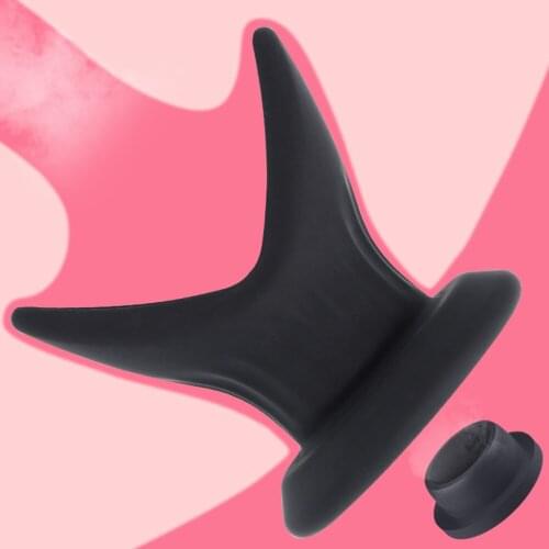 Adult Anal Plug Silicone Hollow Enema Speculum Prostate Massager Anal Expanding Dilator Stimulator Sex Toys For Women Men