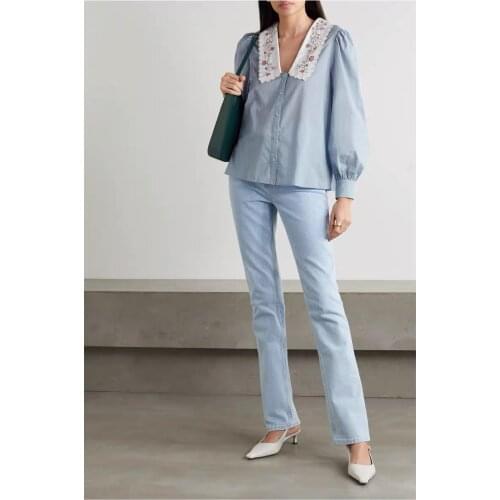 Женские голубые рубашки ARFIMAN China At AliExpress