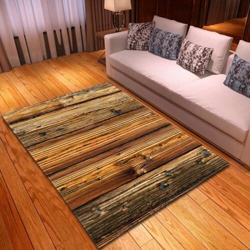 3d Wooden carpet living room and bedroom bedroom floor mat large size rug kids room parlor kitchen carpet custom Decorative