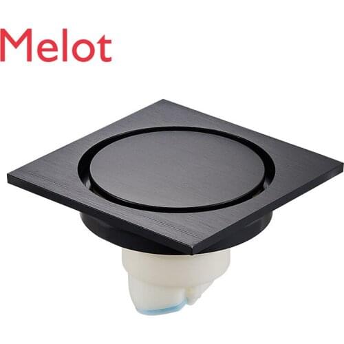 Drain Deodorant Copper Anti-Overflow Water Anti-Blocking Large Displacement Magnetic Suction Core Balcony Bathroom Bathroom