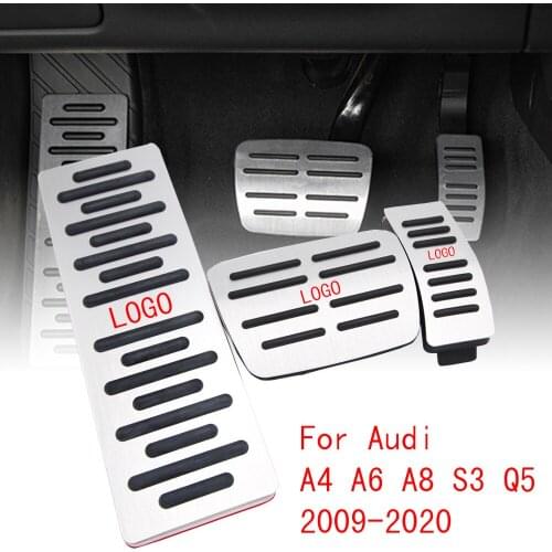 For Audi A4 A5 A6 A7 A8 Q5 S3 Op 2009-2020 Brake Foot Rest pedaal Pad Plaat Styling Stickers Voor Accelerator Auto Accessoire