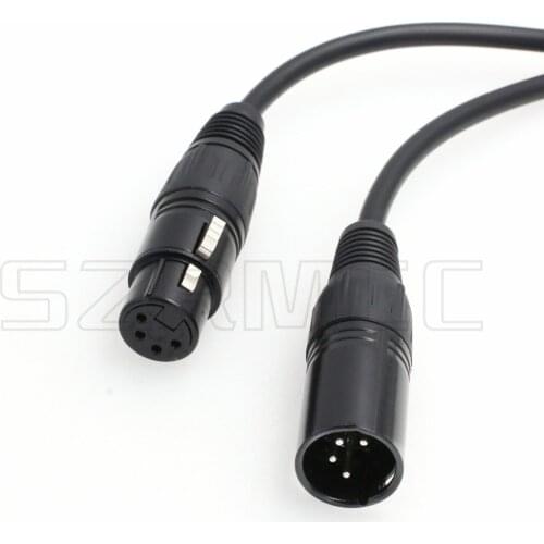 XLR 4 Pin Male to XLR 4 Pin Female Power Cable for Camera Monitor Practilite 602 DSLR Camcorder