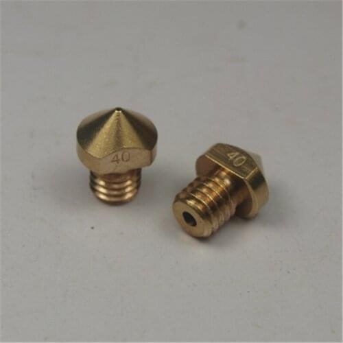 SWMAKER 1.75/3 mm brass nozzle 0.4 mm for Hexagon AO 3D Printer Filament All Metal Hot End