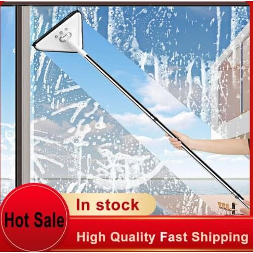 Lazy Combination Multifunctional Triangle Mop Mop Household Dusting Mop Window Car Cleaning Mop Glass Wiper Cleaning Tool
