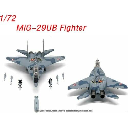 Diecast 1:72 Scale MiG-29UB Fighter Model Plane Toy Polish Air Force Static Simulation Aircraft Airplane Model MiniToys