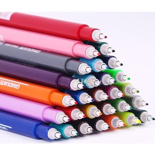 Lyra - Graduate Fineliner Pen - 0.5mm Stroke Width,30 assorted coloured,Perfect for drawing, detailed colouring, and underlining