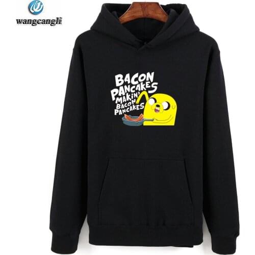 Anime Adventure Time Finn And Jake The Dog Face Men hoodies Women Jacket Tops Harajuku Brand Kids Clothes Sweatshirt moletom