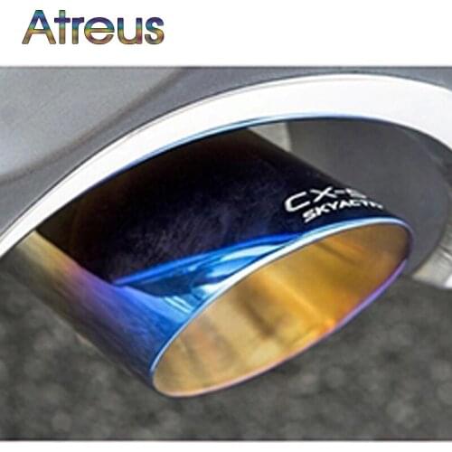 2pcs High Quality Stainless Steel Car Exhaust Pipes Muffler Tips For MAZDA CX-5 Accessories Mazda CX5 2012 2013 2014 2015