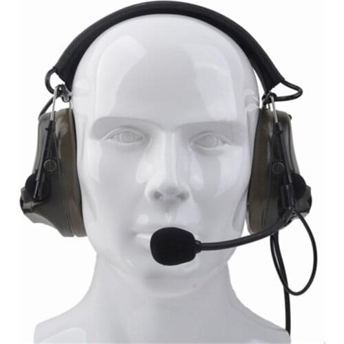 New Z-TAC Comtac III Headset C3 Dual Channel Pickup Noise Reduction Headset Airsoft Hunting Earphone