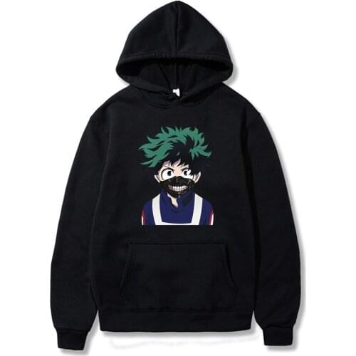 Autumn Winter Japan Anime My Hero Academia Katsuki Bakugo Hoodies Men Women Harajuku Loose Sweatshirt Fleece Warm Cotton Tops