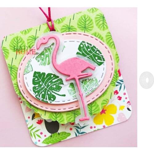 Oval Frame Background Metal Cutting Dies Stencils Template for DIY Scrapbooking Paper Cards Making Decor Craft New Dies Cut 2021