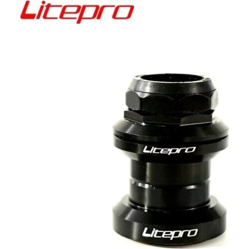LITEPRO Brompton Folding Bike Front Fork Handset 34mm 1-1/8 28.6mm Aluminum Alloy Bearing Ultralight Headset