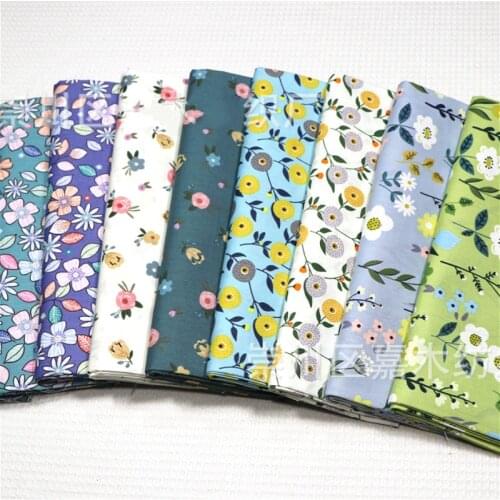 160x49cm Floral Twill Pure Cotton Sewing Fabric Environmentally Printing Making Bedding Home Decoration Cloth