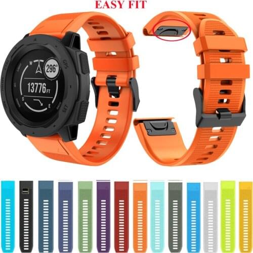 20 22 26MM Quick fit Strap for Garmin Fenix 6X 6 6S Pro 5X 5 5S plus 3 3HR Bracelet Band Forerunner 935 945 silicone watchbands
